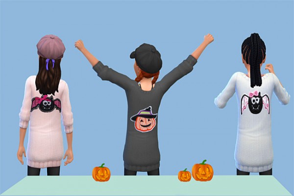  Blackys Sims 4 Zoo: Halloween Sweater by weckermaus