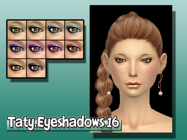  The Sims Resource: Eyeshadows 16 by Taty