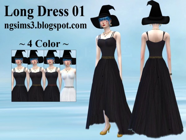  NG Sims 3: Long Dress 01