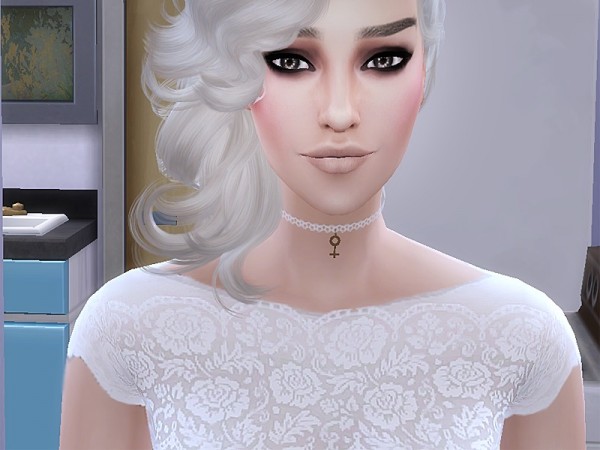  The Sims Resource: Diamond Wedding Gown by Pinkzombiecupcake