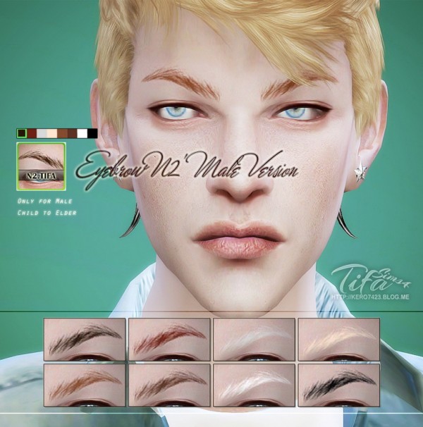 Tifa Sims: Eyebrows N2 male version