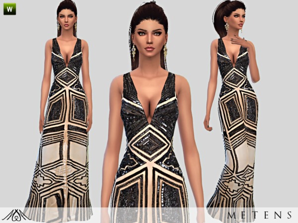  The Sims Resource: Savannah   Gown by Metens
