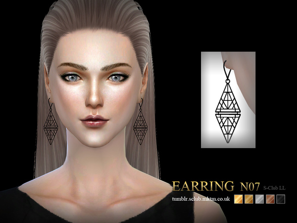  The Sims Resource: Earrings 07 by S Club