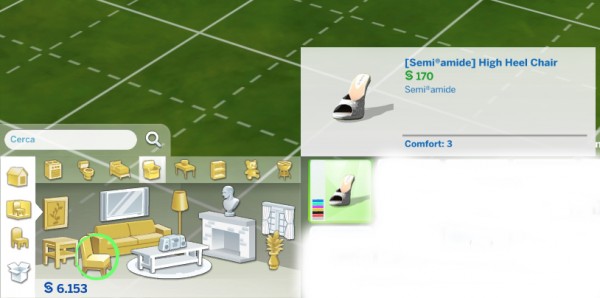  Mod The Sims: High Heel Chair by TheSimsLoverOurCreation