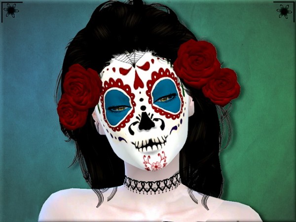  Sims Addictions: Dia De Los Muertos Makeup  by Margies Sims