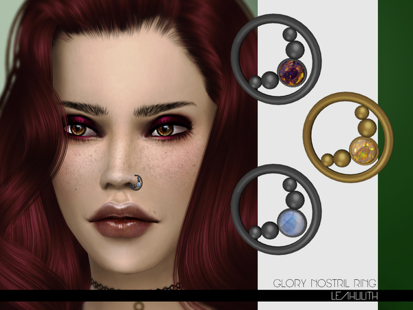  The Sims Resource: Glory Nostril Ring by LeahLilith