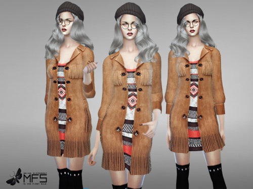  MissFortune Sims: Naomi Long Coat
