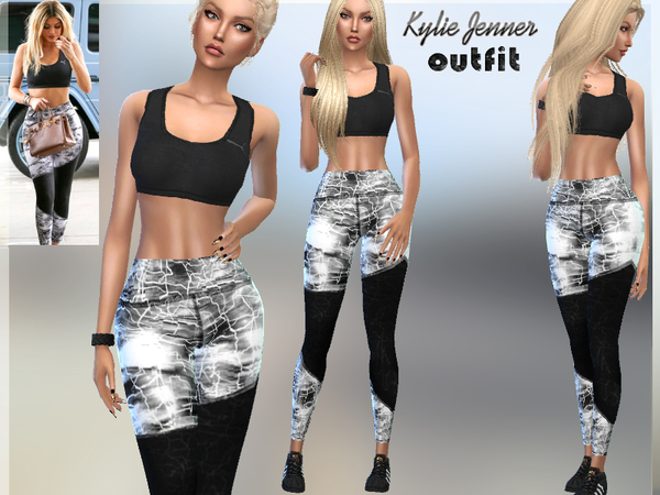  The Sims Resource: Kylie Jenner Outfit by Puresim