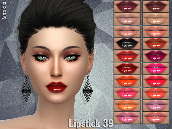  The Sims Resource: Lipstick 39 by Sintiklia