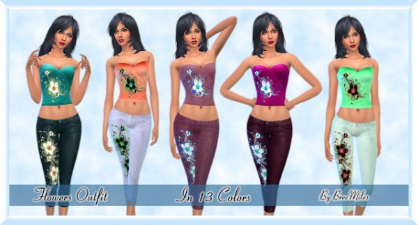  Bree`s Sims Stuff: Flowers Outfit