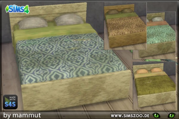  Blackys Sims 4 Zoo: Doublebed Grunge by mammut