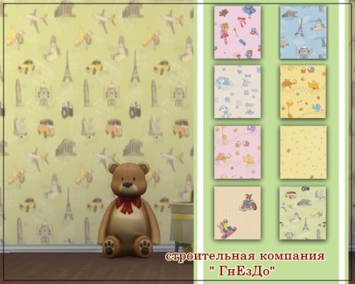  Sims 3 by Mulena: Baby seamless wallpaper Kids