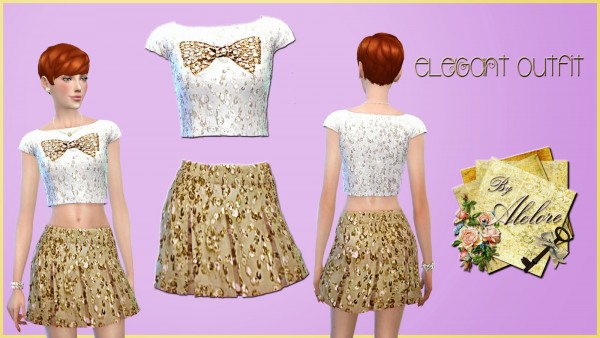  Alelore Sims 4: Elegant Outfit