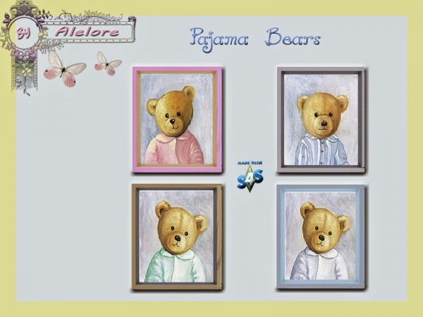  Alelore Sims 4: Pajama bears