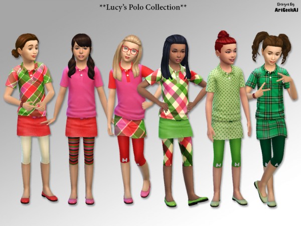  The Sims Resource: Lucys Polo Collection by ArtGeekAJ
