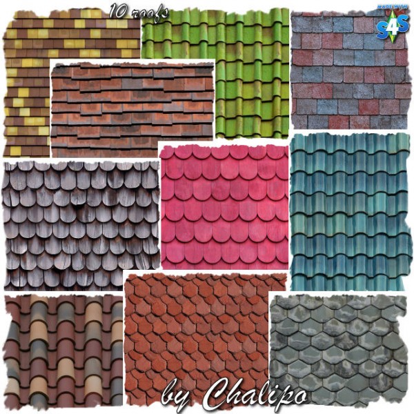  All4Sims: Tile roofs by Architektur
