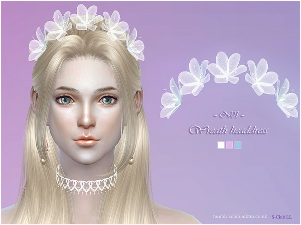  The Sims Resource: Wreath headdress 01 by S Club