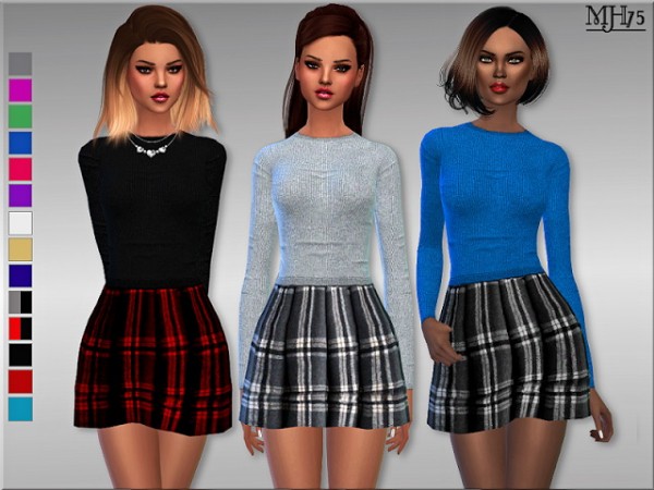  Sims Addictions: Wool And Tartan Outfit  by Margies Sims