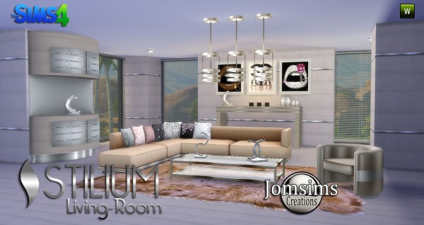  Jom Sims Creations: Stilium livingroom