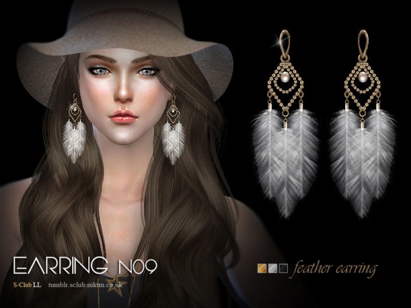  The Sims Resource: Earrings 09 by S Club