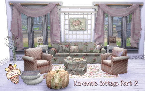  Alelore Sims 4: Romantic cottage decor part 2
