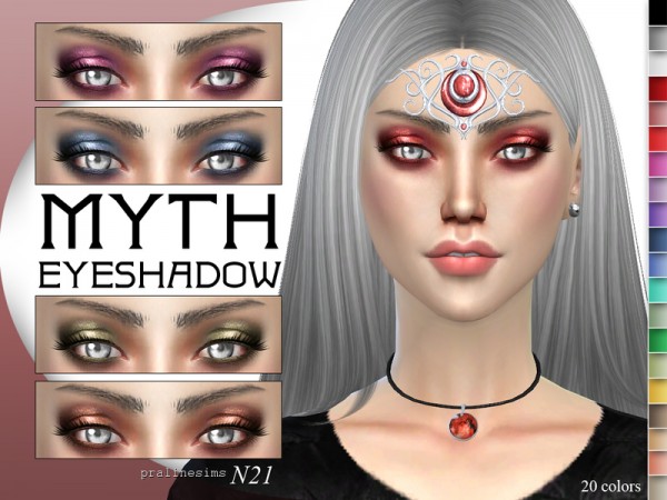  The Sims Resource: Myth Eyeshadow N21 by Pralinesims