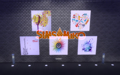  Los Sims de Miko: 10 music paints