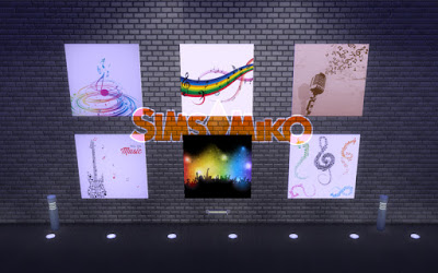  Los Sims de Miko: 10 music paints