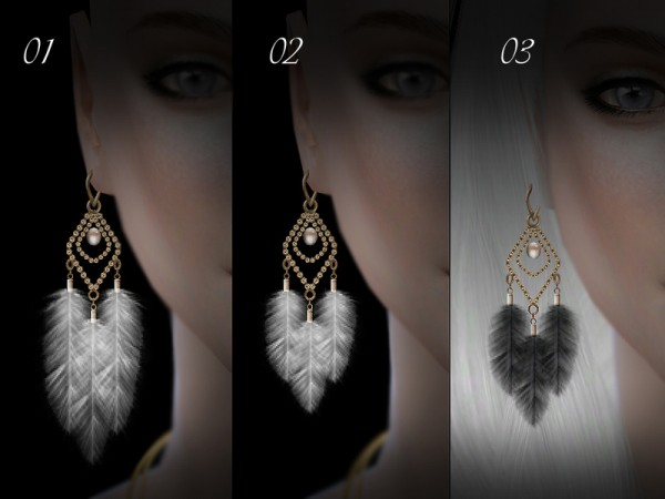  The Sims Resource: Earrings 09 by S Club
