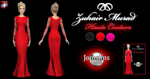  Jom Sims Creations: Zuhair haute couture dress