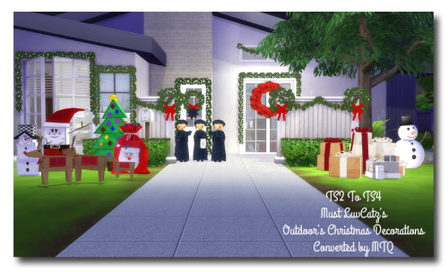  Msteaqueen: Outdoors Christmas Decor converted from TS2 to TS4