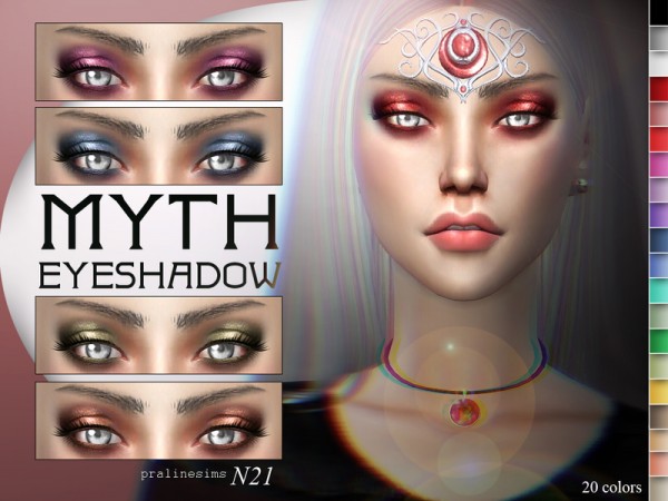  The Sims Resource: Myth Eyeshadow N21 by Pralinesims