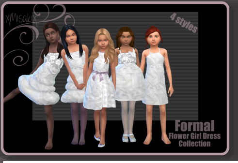 Xmisakix sims: Flower Girl Dress