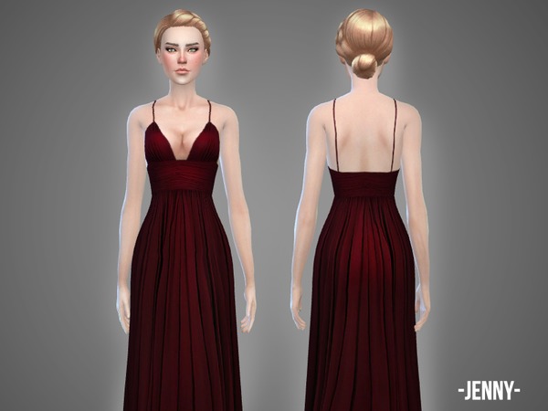  The Sims Resource: Jenny   gown by April