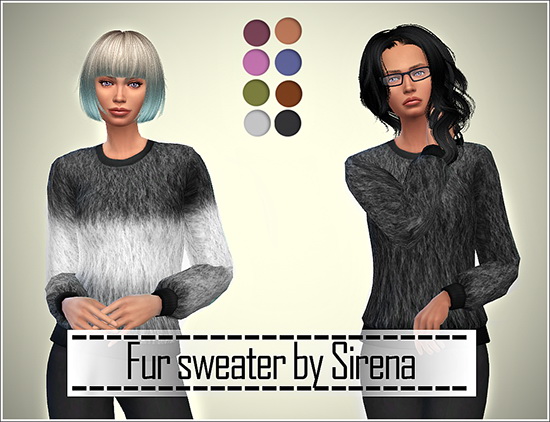  Ladesire Creative Corner: Fur sweater by Sirena
