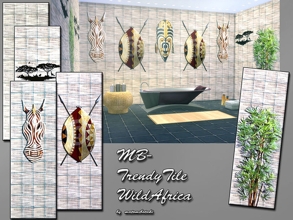  The Sims Resource: Trendy Tile Wild Africa by matomibotaki