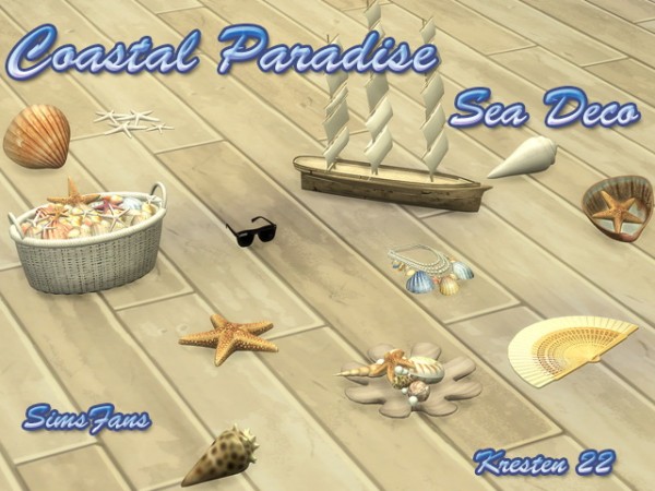  Sims Fans: Coastal Paradise   Sea Deco