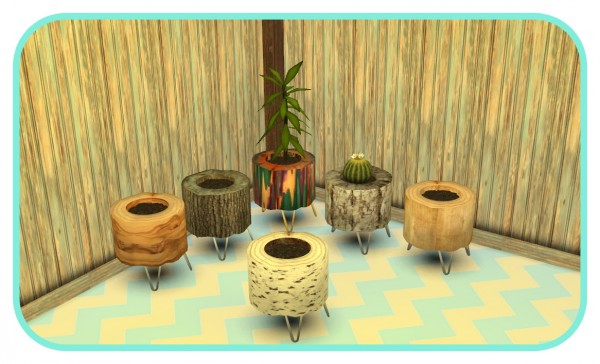  Sims 4 Designs: Plants Series 1: Stump Planter