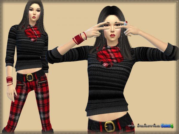  The Sims Resource: Set Pants and Sweater by Bukovka