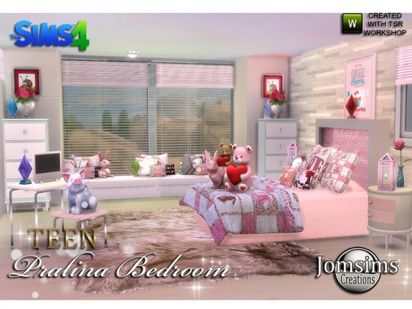  The Sims Resource: Pralina Teen Bedroom by jomsims