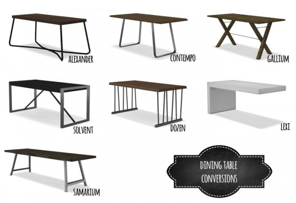  Mio Sims: Dinning table conversion
