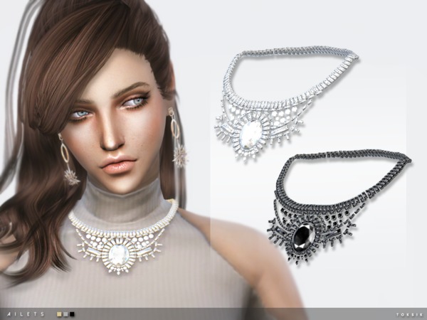 The Sims Resource: Ailets Necklace by toksik