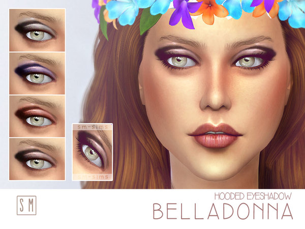  The Sims Resource: Belladonna   Hooded Eyeshadow by Screaming Mustard