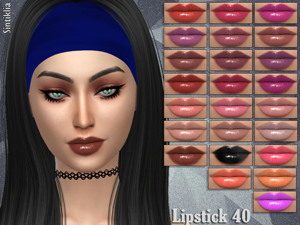  The Sims Resource: Lipstick 40 by Sintiklia