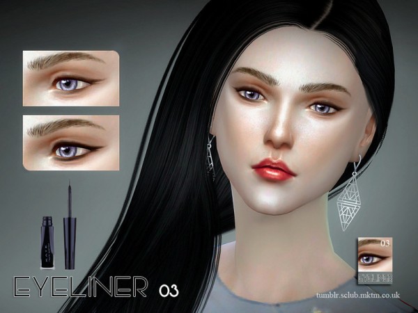  The Sims Resource: Eyeliner 03 by S Club
