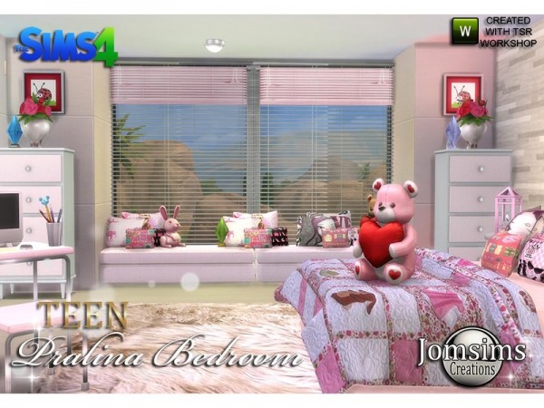  The Sims Resource: Pralina Teen Bedroom by jomsims