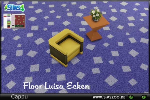  Blackys Sims 4 Zoo: Carpet Luisa by Cappu