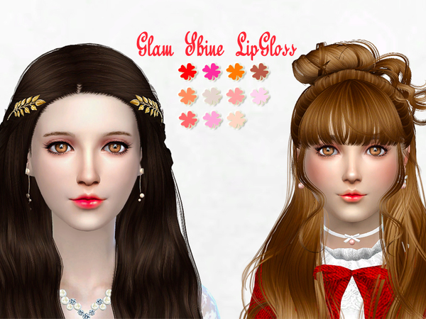  The Sims Resource: Glam Shine Lipgloss by SakuraPhan