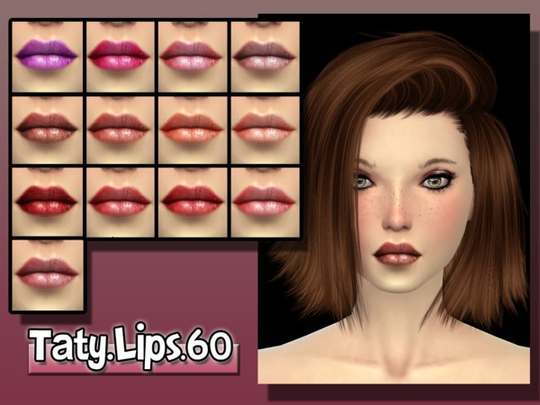  The Sims Resource: Lips 60 by Taty