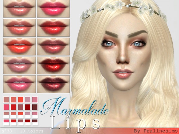  The Sims Resource: Marmalade Lips N33 by Pralinesims